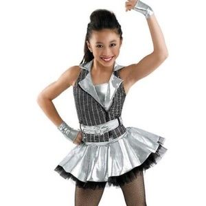 Weissman Black and Silver Dance Costume